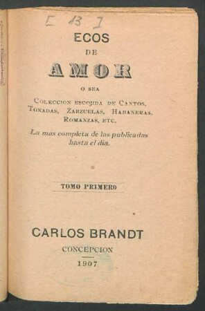 Tomo primero
