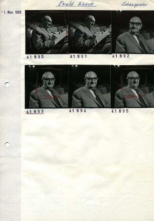 Portraitserie Ewald Wenck
