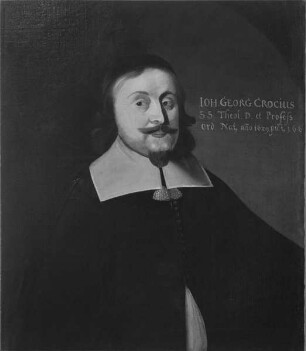 Bildnis des Johann Georg Crocius, 1657-1674 Professor der Theologie in Marburg (1629-1674)