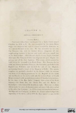 Chapter X – Bengal presidency