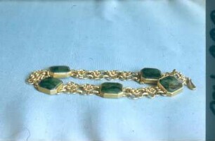 Armband : Armband. Gold, Nephrit (vor 1962; J. Eckert)
