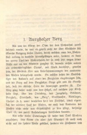 [Erste Abtheilung, Geschichte].