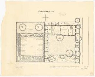 Hausgarten: Grundriss 1:100