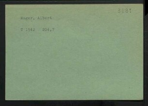 Mager, Albert