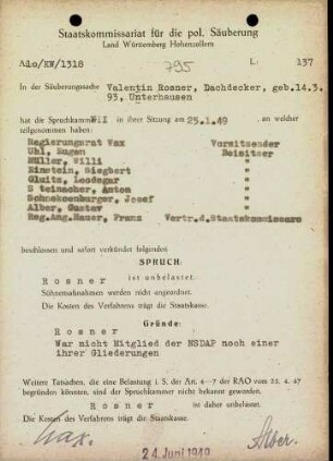 Rosner, Valentin