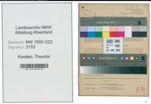 Entnazifizierung Theodor Kersten , geb. 17.11.1901 (Kaufmann)