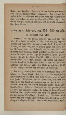 Rom unter Königen, von 753-510 vor Chr.
