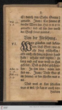 Von der Fürsehung