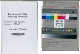 Entnazifizierung Wilhelm Cznotka , geb. 27.10.1919 (Bahnbeamter)