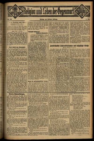 Dritte Ausgabe vom Sonntag, den 03. Mai 1931.
