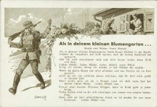 Als in deinem kleinen Blumengarten . . .