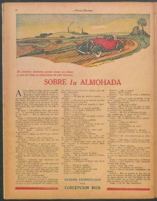 Sobre la almohada : Cuento escenificado por Concepción Ríos