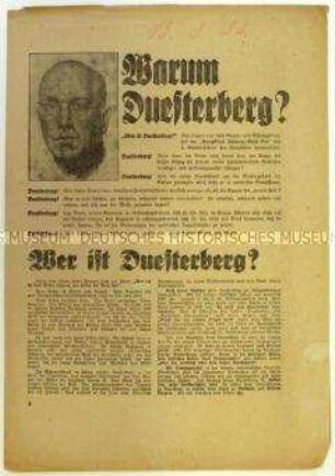Aufruf des Stahlhelm zur Wahl von Theodor Duesterberg zum Reichspräsidenten 1932