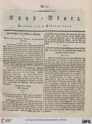 Nr. 11-20 (7. Februar - 9. März 1820)