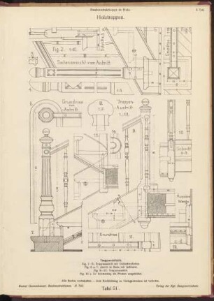 Abbildungen [III. Treppen.]