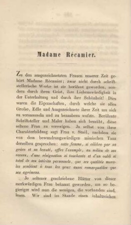 Madame Récamier