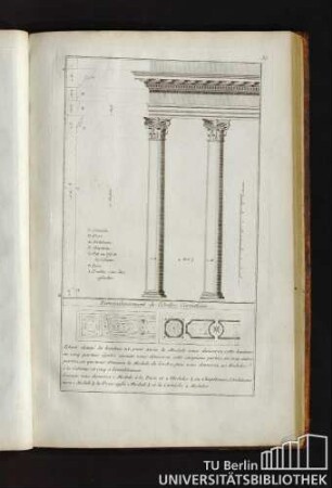 35. Entrecolonnement de l'Ordre Corinthien.