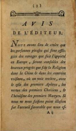 Extrait Des Nouvelles De Missions Des Indes Orientales : Reçues au Séminaire des Missions Etrangères. Paris. Janvier 1784.