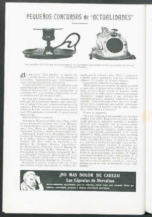 Pequeños concursos de "Actualidades"