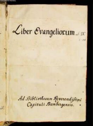 Evangeliar - Staatsbibliothek Bamberg Msc.Bibl.92