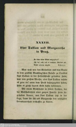 XXXVII. Lips Tullian und Margarethe in Prag