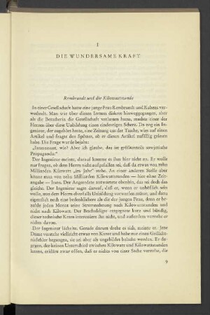 I Die Wundersame Kraft
