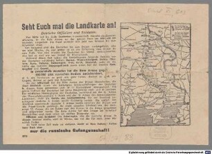 Seht Euch mal die Landkarte an ! : Deutsche Offiziere und Soldaten: Von Mitte Juli bis Ende September, in zweieinhalb Monaten der Sommeroffensive, ist die Rote Armee an der ganzen Front um 400 - 450 km westwärts vorgerückt