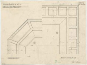 Fischer, Theodor; Wiesbaden; Museum - Decken der Oberlichtsäle (Teilansichten)