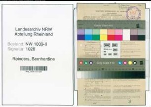 Entnazifizierung Bernhardine Reinders , geb. 06.07.1914 (Rendantin)