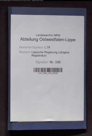 Bürokosten des Verwaltungsamts Lipperode-Cappel, Band 2