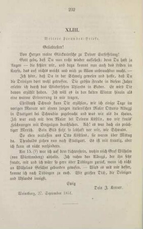 232-252, XLIII. Weitere Freundes-Briefe
