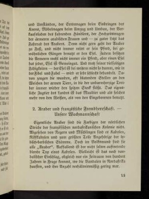 15-19, 2. Araber und französische Fremdherrschaft