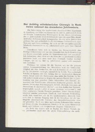 Der Aufstieg mittelalterlicher Chirurgie in Norditalien während des dreizehnten Jahrhunderts.