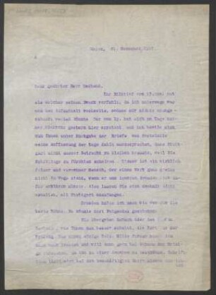 Brief an Hans Dechend : 21.11.1912