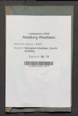 Testament Maria Anna Hane, Wwe Hofrätin Marcus, Arnsberg
