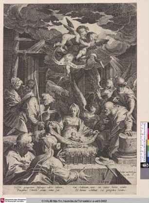 [Die Anbetung der Hirten und der Engel bei der Geburt Christi]