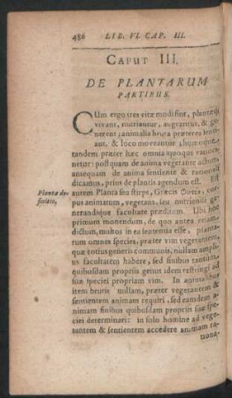 Caput III. De Plantarum Partibus.