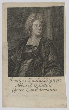 Bildnis des Joannes Paulus Bignon