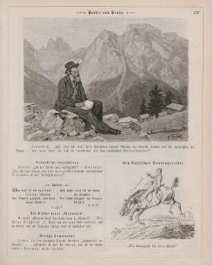 "Poesie und Prosa" "Ein klassischer Sonntagsreiter"