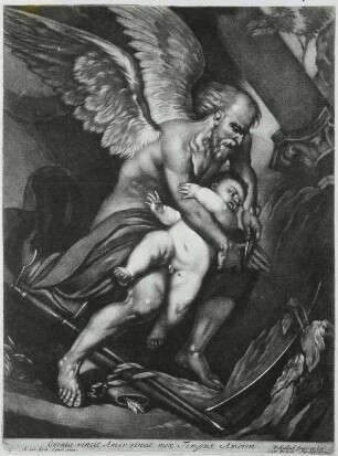 Chronos verschneidet Amor die Flügel