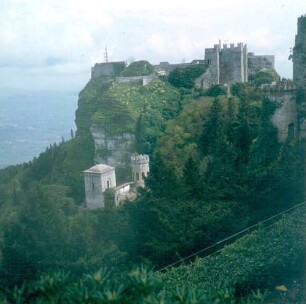 Sizilien. Monte Erice. Normannenkastell (13. Jhd.) in Erice