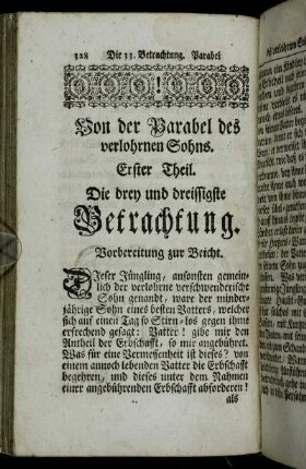 Die drey und dreissigste Betrachtung. - Die vier und dreissigste Betrachtung.