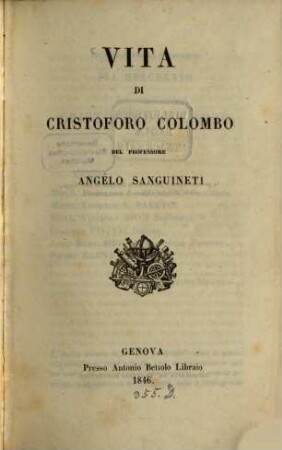 Vita di Cristoforo Colombo