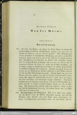 Siebenter Abschnitt. Von der Wärme