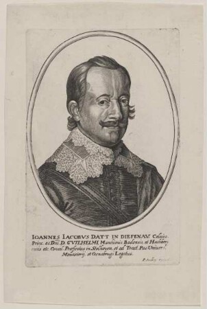 Bildnis des Iohannes Iacobvs Datt in Diefenav