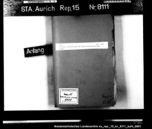 Die Deich- und Sielrichter des dritten Quartiers des Amtes Esens