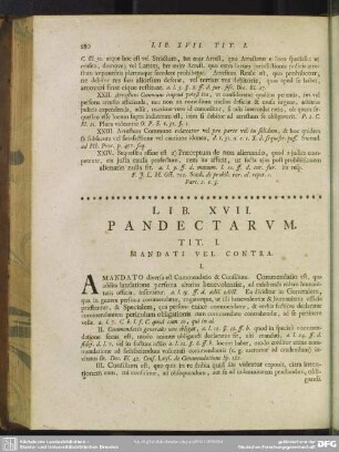 Lib. XVII. Pandectarum