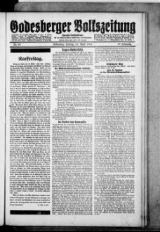 Godesberger Volkszeitung. 1913-1933