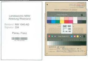 Entnazifizierung Franz Pierau , geb. 08.04.1914 (Verwaltungsangestellter)