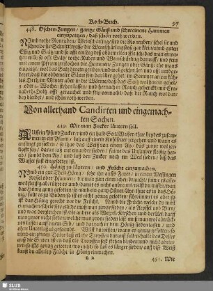 Von allerhand Candirten und eingemachten Sachen